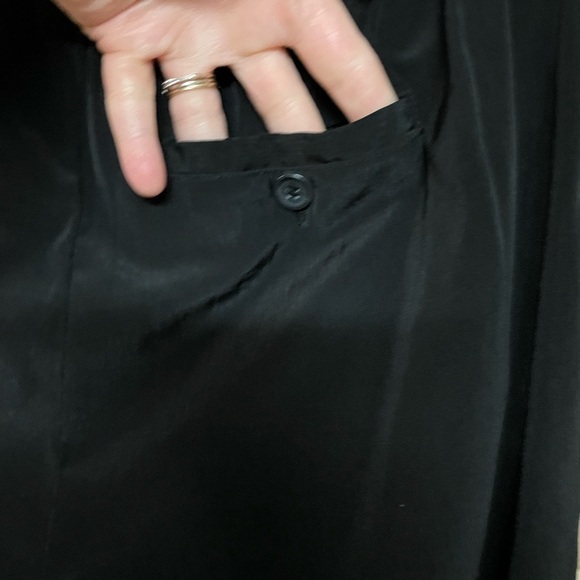 J.Crew size 00 Black Mid-rise Elastic Waist Pleated Dress Crop Pant with Pockets - Picture 9 of 11